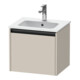Duravit Waschtischunterschrank Ketho.2 51x42x44cm, 1 Ausz., wandhängend, taupe matt-1