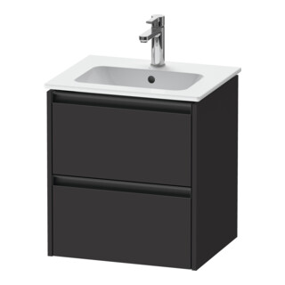 Duravit Waschtischunterschrank Ketho.2 51x42x54,9cm, 2 SBK, wandhängend, graph matt