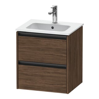 Duravit Waschtischunterschrank Ketho.2 51x42x54,9cm, 2 SBK, wandhängend, Nussb dkl.