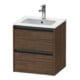 Duravit Waschtischunterschrank Ketho.2 51x42x54,9cm, 2 SBK, wandhängend, Nussb dkl.-1