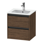 Duravit Waschtischunterschrank Ketho.2 51x42x54,9cm, 2 SBK, wandhängend, Nussb dkl.