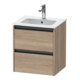 Duravit Waschtischunterschrank Ketho.2 51x42x54,9cm, 2 Schub., wandhängend, Ei marm.-1