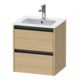 Duravit Waschtischunterschrank Ketho.2 51x42x54,9cm, 2 Schub., wandhängend, Ei natur-1