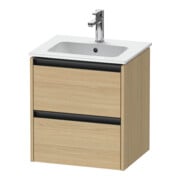 Duravit Waschtischunterschrank Ketho.2 51x42x54,9cm, 2 Schub., wandhängend, Ei natur