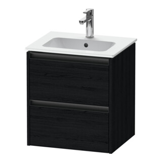 Duravit Waschtischunterschrank Ketho.2 51x42x54,9cm, 2 Schub., wandhängend, Ei sw