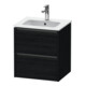Duravit Waschtischunterschrank Ketho.2 51x42x54,9cm, 2 Schub., wandhängend, Ei sw-1