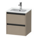 Duravit Waschtischunterschrank Ketho.2 51x42x54,9cm, 2 Schub., wandhängend, leinen-1