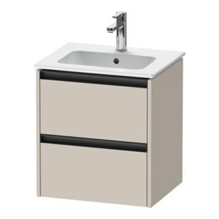Duravit Waschtischunterschrank Ketho.2 51x42x54,9cm, 2 Schub., wandhängend, Tau matt