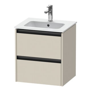 Duravit Waschtischunterschrank Ketho.2 51x42x54,9cm, 2 Schub., wandhängend, Tau matt