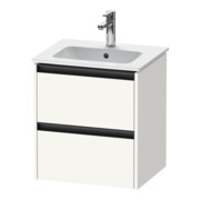Duravit Waschtischunterschrank Ketho.2 51x42x54,9cm, 2 Schub., wandhängend, we. matt-1