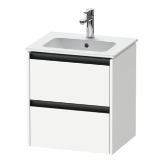 Duravit Waschtischunterschrank Ketho.2 51x42x54,9cm, 2 Schub., wandhängend, weiß matt