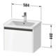 Duravit Waschtischunterschrank Ketho.2 58,4x45,5cm, Ei Nat, 1 Ausz., wandhängend