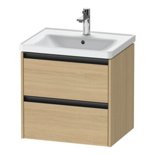 Duravit Waschtischunterschrank Ketho.2 58,4x45,5cm, Ei Nat, 2 Schub., wandhängend