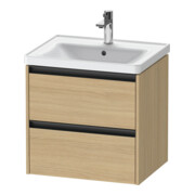 Duravit Waschtischunterschrank Ketho.2 58,4x45,5cm, Ei Nat, 2 Schub., wandhängend