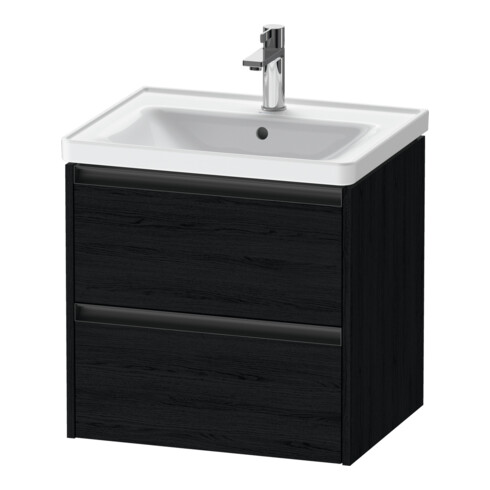 Duravit Waschtischunterschrank Ketho.2 58,4x45,5cm, Ei sw, 2 Schub., wandhängend