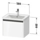 Duravit Waschtischunterschrank Ketho.2 58,4x45,5cm, graph ma, 1 Ausz., wandhängend-3