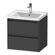 Duravit Waschtischunterschrank Ketho.2 58,4x45,5cm, graph ma, 2 Schub., wandhängend