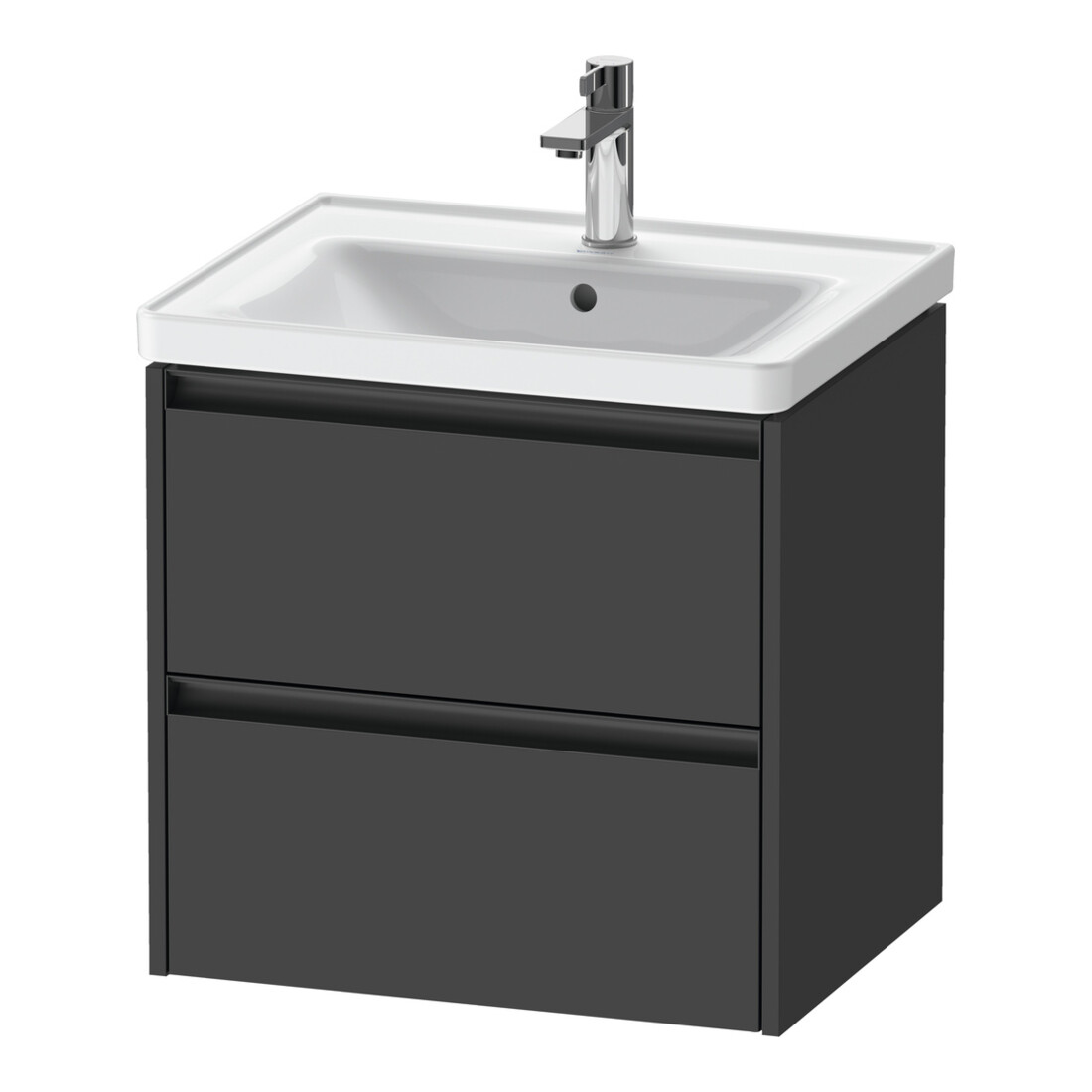 Duravit Waschtischunterschrank Ketho.2 58,4x45,5cm, graph ma, 2 Schub., wandhängend