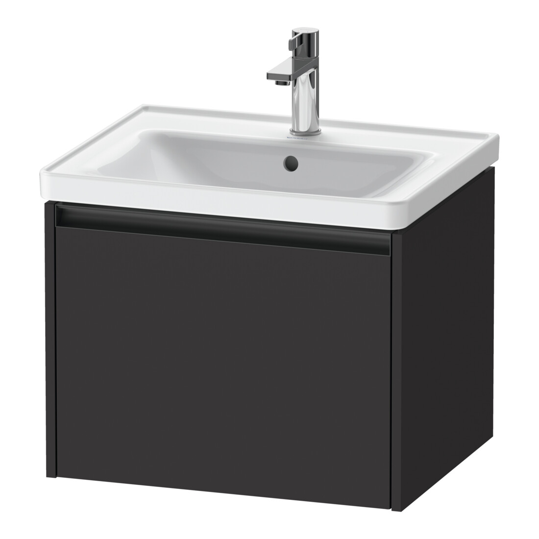 Duravit Waschtischunterschrank Ketho.2 58,4x45,5cm, graph matt, 1 Ausz., wandhängend
