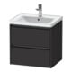 Duravit Waschtischunterschrank Ketho.2 58,4x45,5cm, graph matt, 2 Schub., wandhängend-1