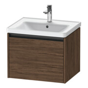Duravit Waschtischunterschrank Ketho.2 58,4x45,5cm, Nussb dkl., 1 Ausz., wandhängend-1
