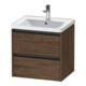 Duravit Waschtischunterschrank Ketho.2 58,4x45,5cm, Nussb dkl., 2 Schub., wandhängend