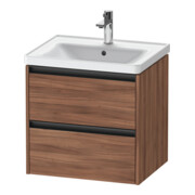 Duravit Waschtischunterschrank Ketho.2 58,4x45,5cm, Nussb Nat, 2 Schub., wandhängend