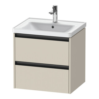 Duravit Waschtischunterschrank Ketho.2 58,4x45,5cm, Tau matt, 2 Schub., wandhängend