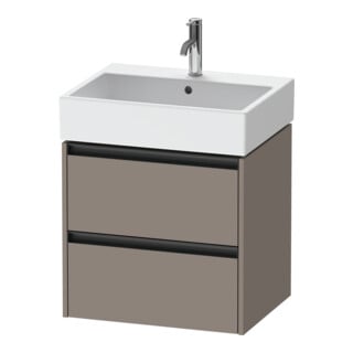 Duravit Waschtischunterschrank Ketho.2 58,4x46cm, bas. ma, 2 Schub., wandhängend