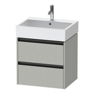 Duravit Waschtischunterschrank Ketho.2 58,4x46cm, betongr ma, 2 Schub., wandhängend