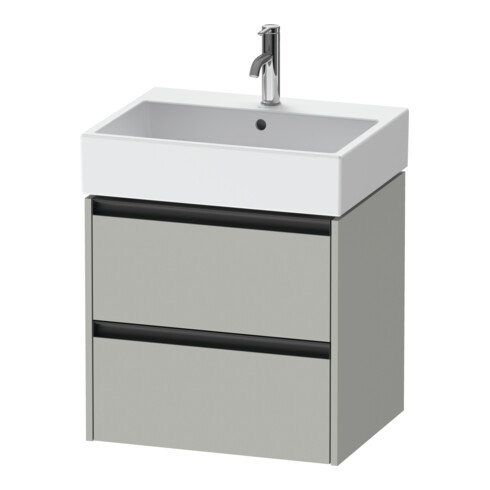 Duravit Waschtischunterschrank Ketho.2 58,4x46cm, betongr ma, 2 Schub., wandhängend