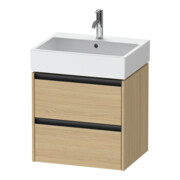 Duravit Waschtischunterschrank Ketho.2 58,4x46cm, Ei Nat, 2 Schub., wandhängend