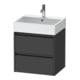 Duravit Waschtischunterschrank Ketho.2 58,4x46cm, graph ma, 2 Schub., wandhängend-1
