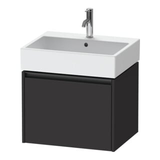 Duravit Waschtischunterschrank Ketho.2 58,4x46cm, graph matt, 1 Ausz., wandhängend