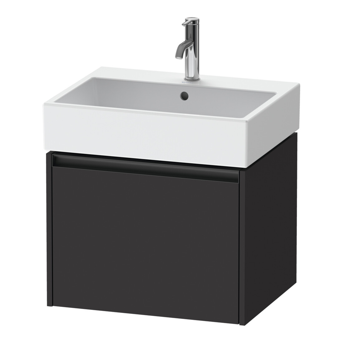 Duravit Waschtischunterschrank Ketho.2 58,4x46cm, graph matt, 1 Ausz., wandhängend