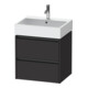 Duravit Waschtischunterschrank Ketho.2 58,4x46cm, graph matt, 2 Schub., wandhängend