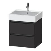 Duravit Waschtischunterschrank Ketho.2 58,4x46cm, graph matt, 2 Schub., wandhängend