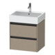Duravit Waschtischunterschrank Ketho.2 58,4x46cm, lei, 2 Schub., wandhängend-1