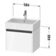 Duravit Waschtischunterschrank Ketho.2 58,4x46cm, leinen, 1 Auszug, wandhängend-3