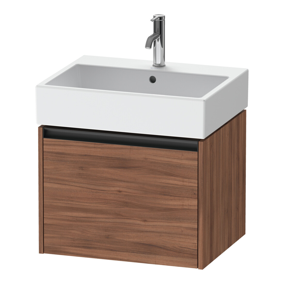 Duravit Waschtischunterschrank Ketho.2 58,4x46cm, Nussb Nat, 1 Ausz., wandhängend