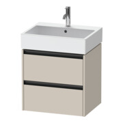 Duravit Waschtischunterschrank Ketho.2 58,4x46cm, Tau ma, 2 Schub., wandhängend-1