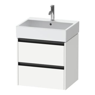 Duravit Waschtischunterschrank Ketho.2 58,4x46cm, we. ma, 2 Schub., wandhängend