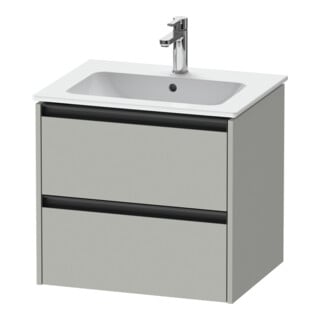 Duravit Waschtischunterschrank Ketho.2 61x48cm, betongr ma, 2 Schub., wandhängend