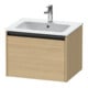 Duravit Waschtischunterschrank Ketho.2 61x48cm, Ei natur, 1 Auszug, wandhängend-1