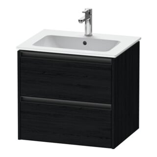 Duravit Waschtischunterschrank Ketho.2 61x48cm, Ei sw, 2 Schub., wandhängend