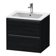 Duravit Waschtischunterschrank Ketho.2 61x48cm, Ei sw, 2 Schub., wandhängend