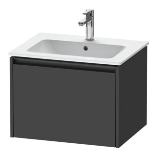 Duravit Waschtischunterschrank Ketho.2 61x48cm, graph ma, 1 Auszug, wandhängend