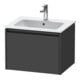 Duravit Waschtischunterschrank Ketho.2 61x48cm, graph ma, 1 Auszug, wandhängend-1