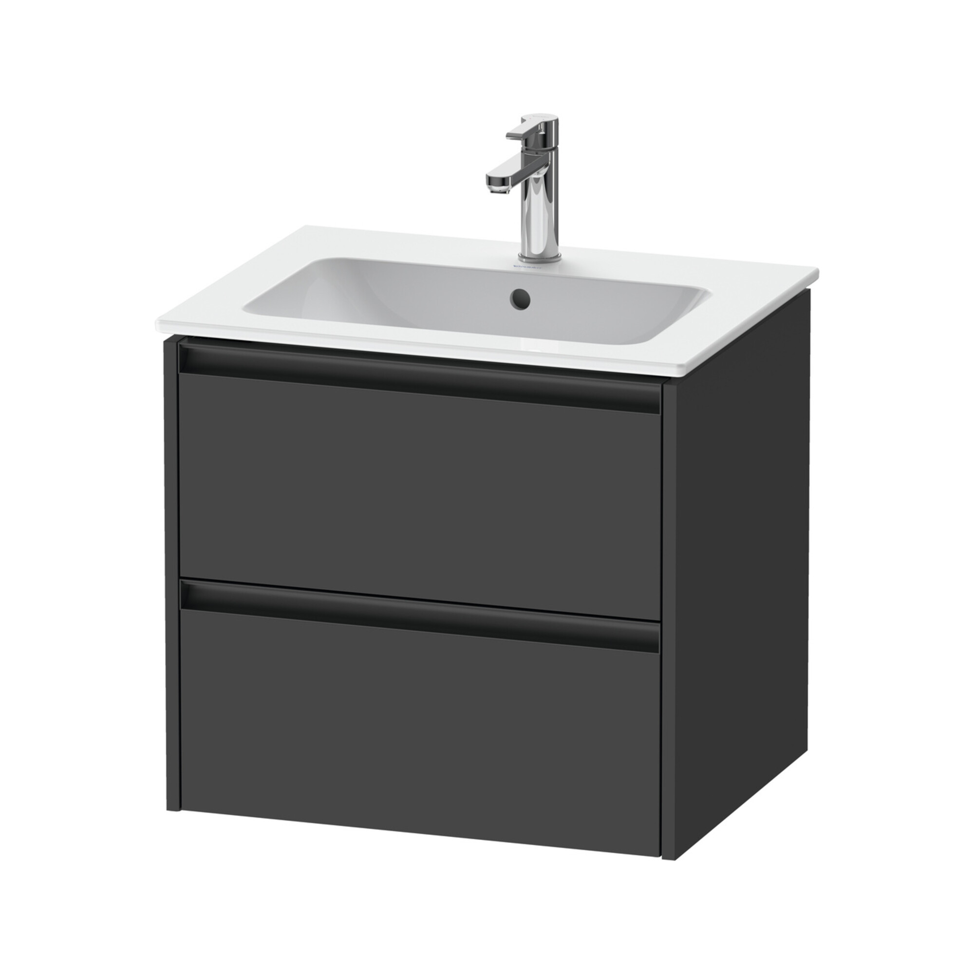 Duravit Waschtischunterschrank Ketho.2 61x48cm, graph ma, 2 Schub., wandhängend