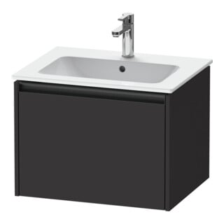 Duravit Waschtischunterschrank Ketho.2 61x48cm, graph matt, 1 Ausz., wandhängend